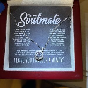 Soulmate necklace with lighted box
